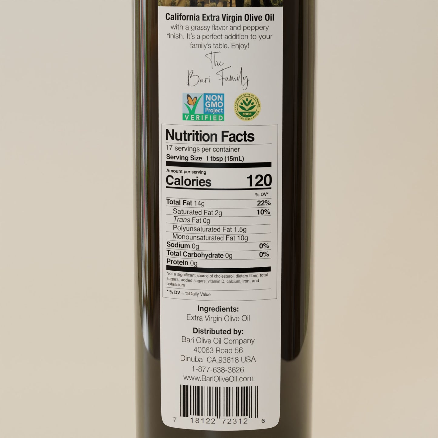 Arbequina Extra Virgin Olive Oil - 250mL