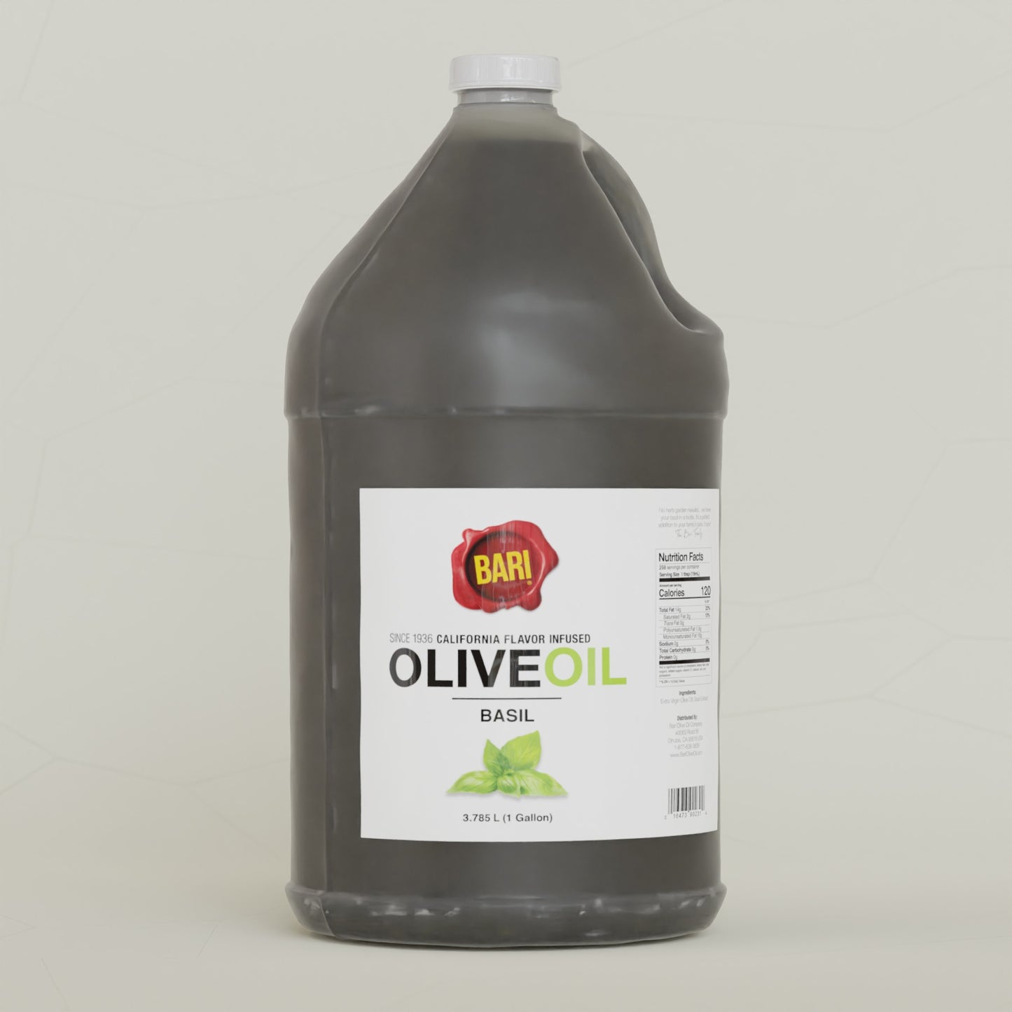 Basil Infused Olive Oil - 1 Gal