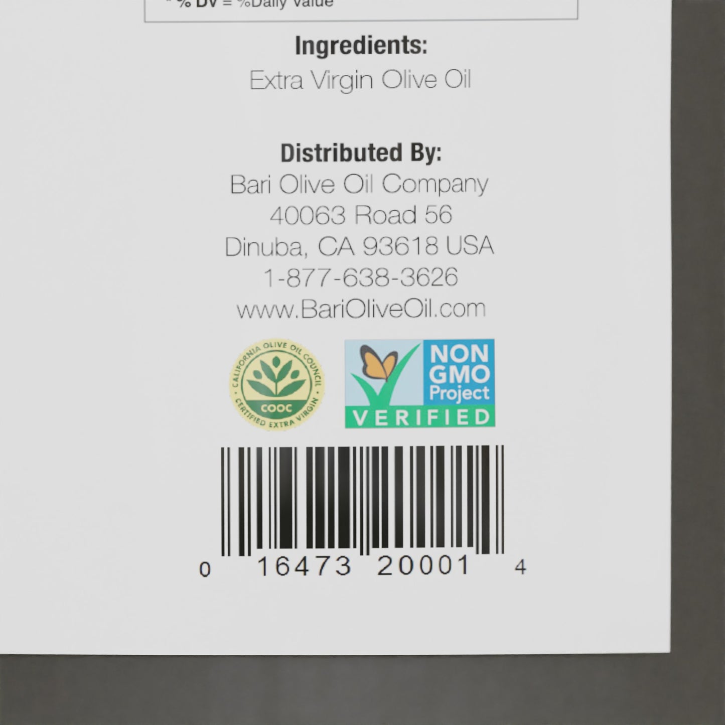 Traditional Extra Virgin Olive Oil - 1 Gal