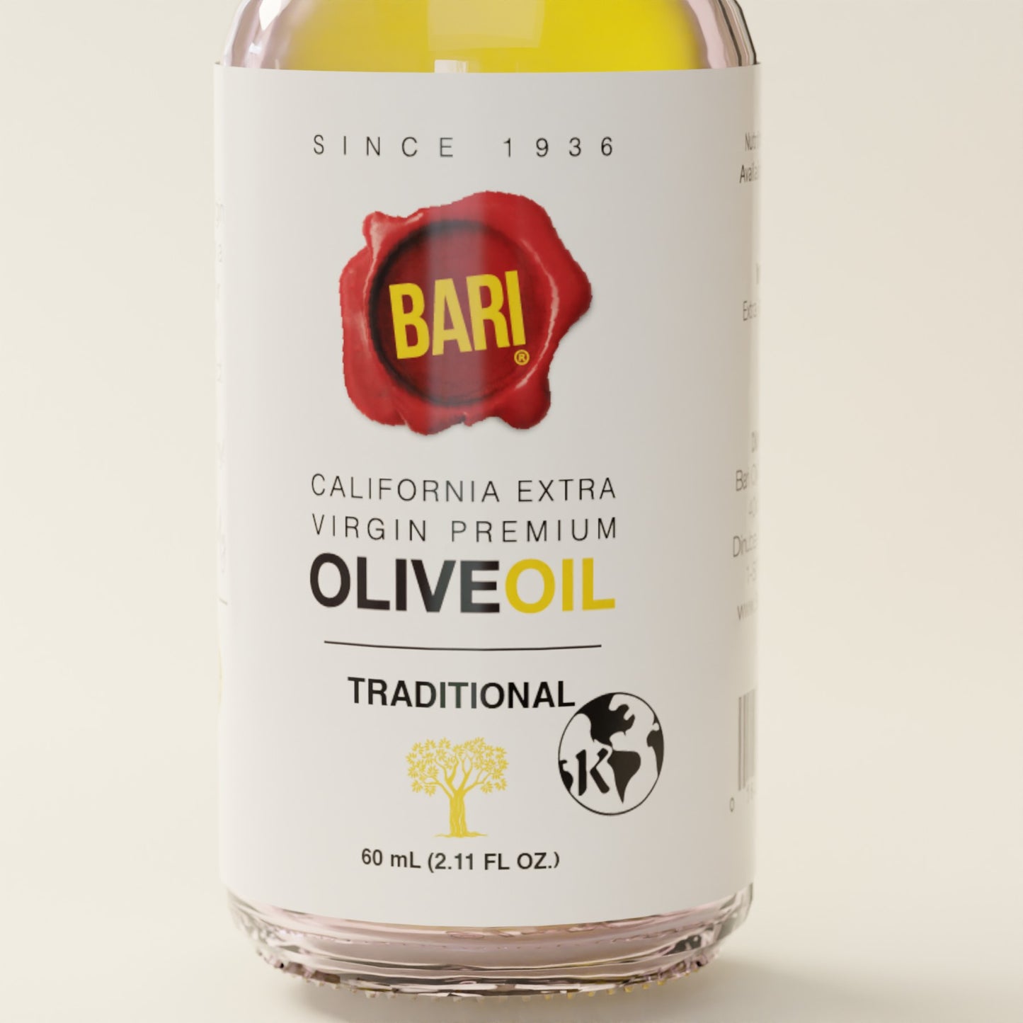 Bari Traditional Olive Oil label - front