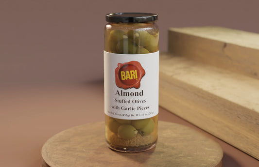 Stuffed Olives - Almond : 16 Oz.