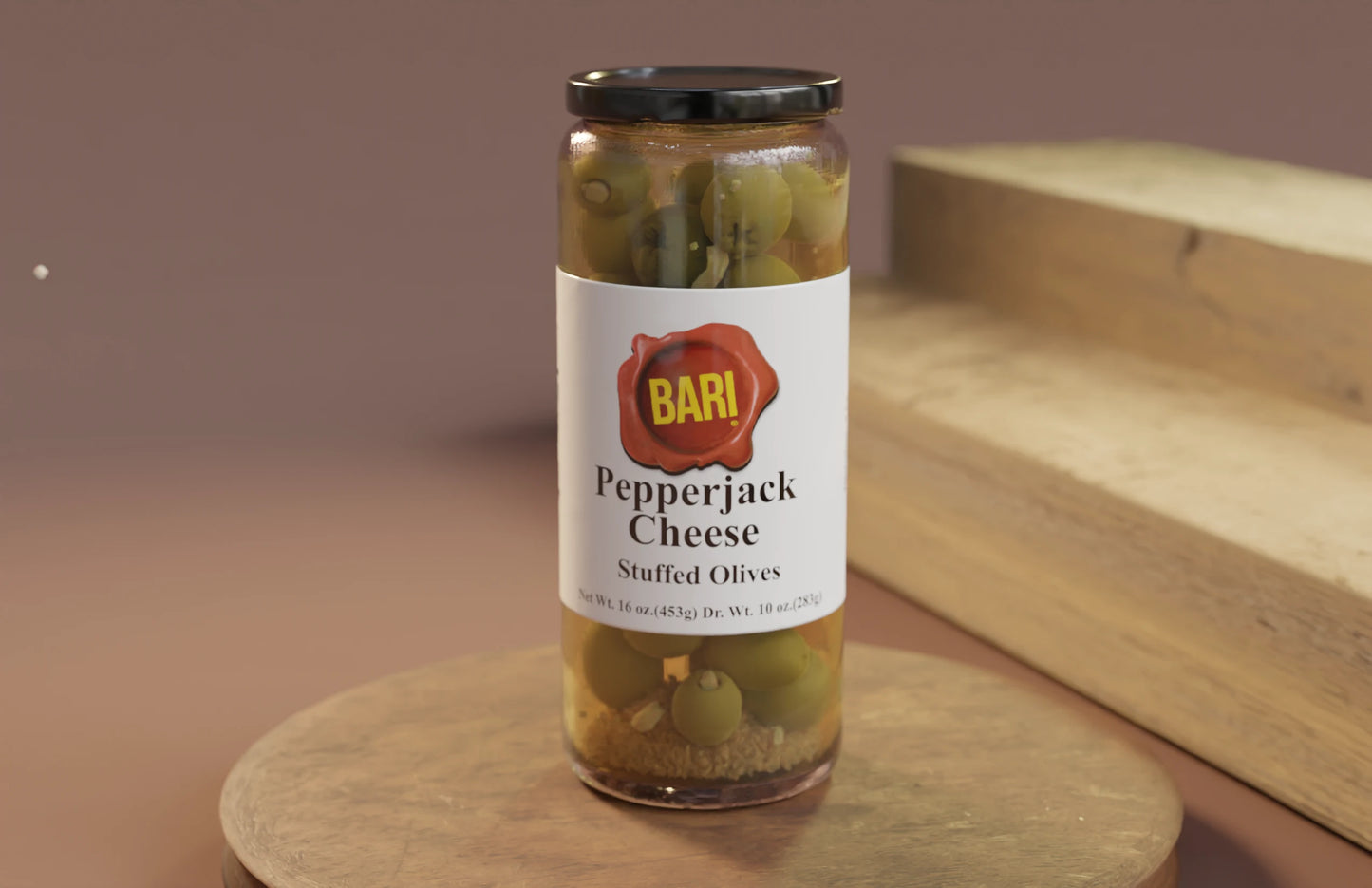 Stuffed Olives - Pepperjack Cheese : 16 Oz.
