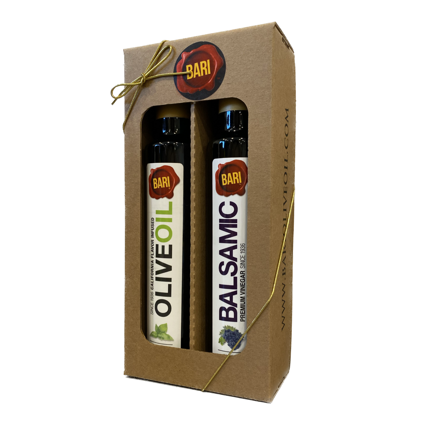 Olive Oil + Vinegar Gift Box (Kraft) - Two 250mL Bottles