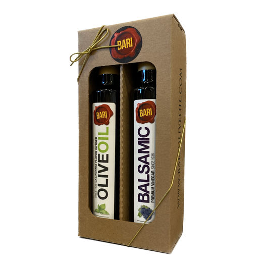 Olive Oil + Vinegar Gift Box (Kraft) - Two 250mL Bottles