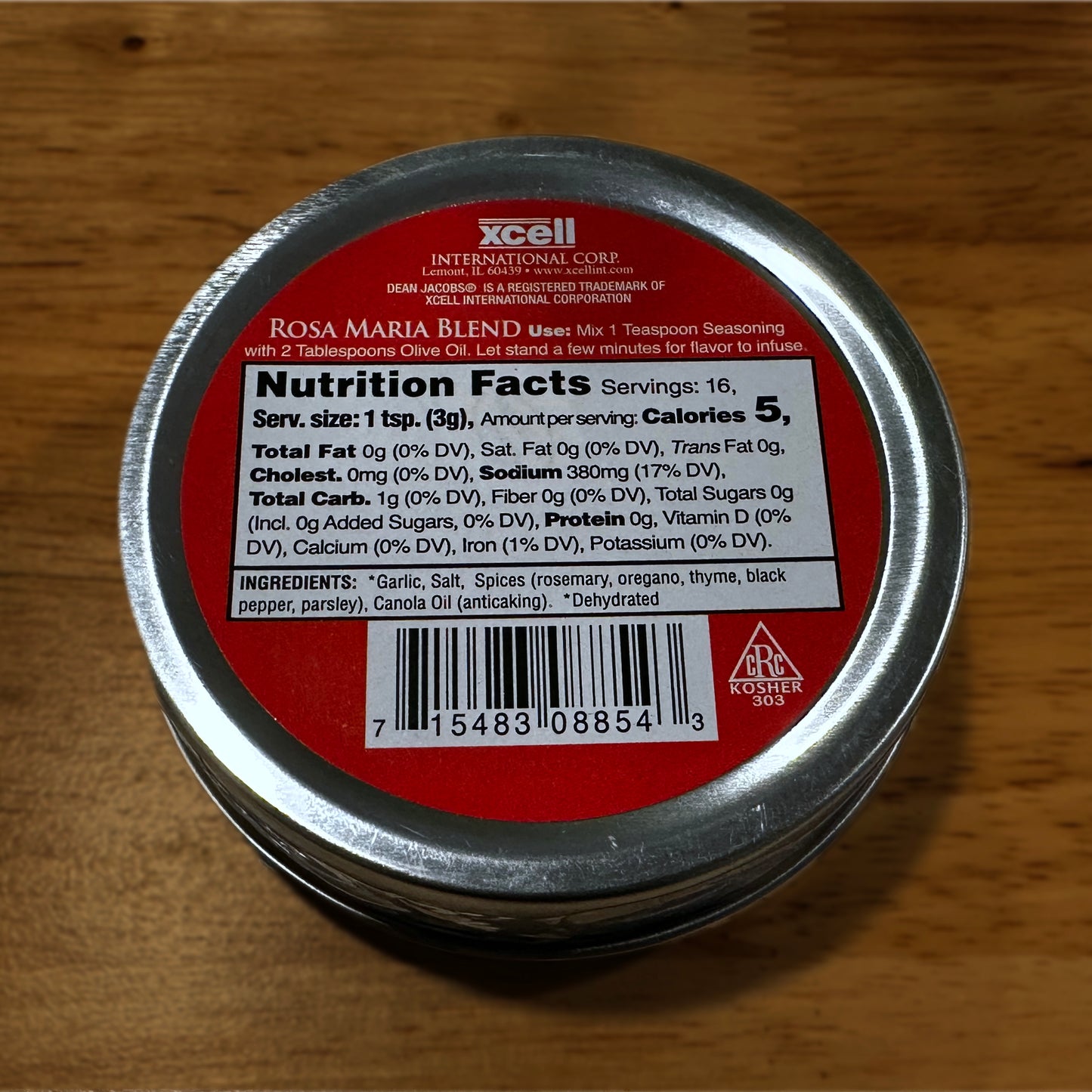 Bari Bread Dipping bottom of tin - Rosa Maria Blend on table