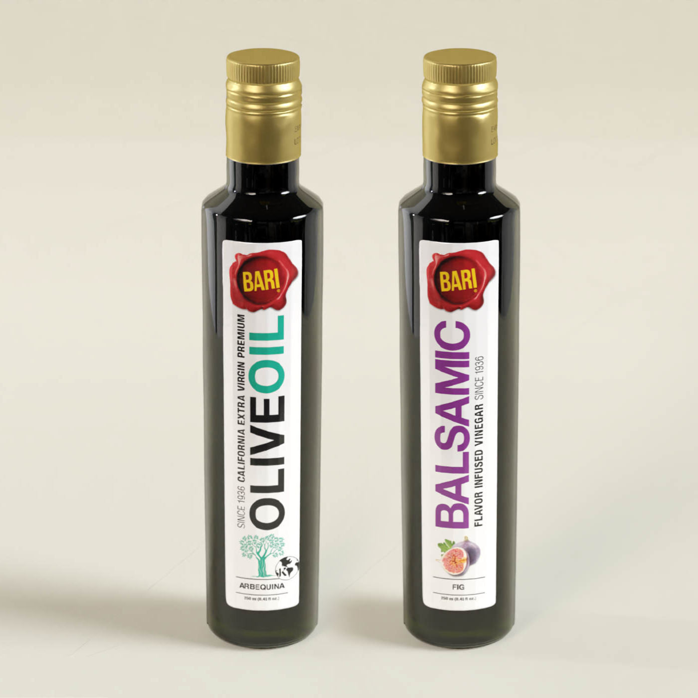 Olive Oil + Vinegar Gift Box - Two 250mL Bottles