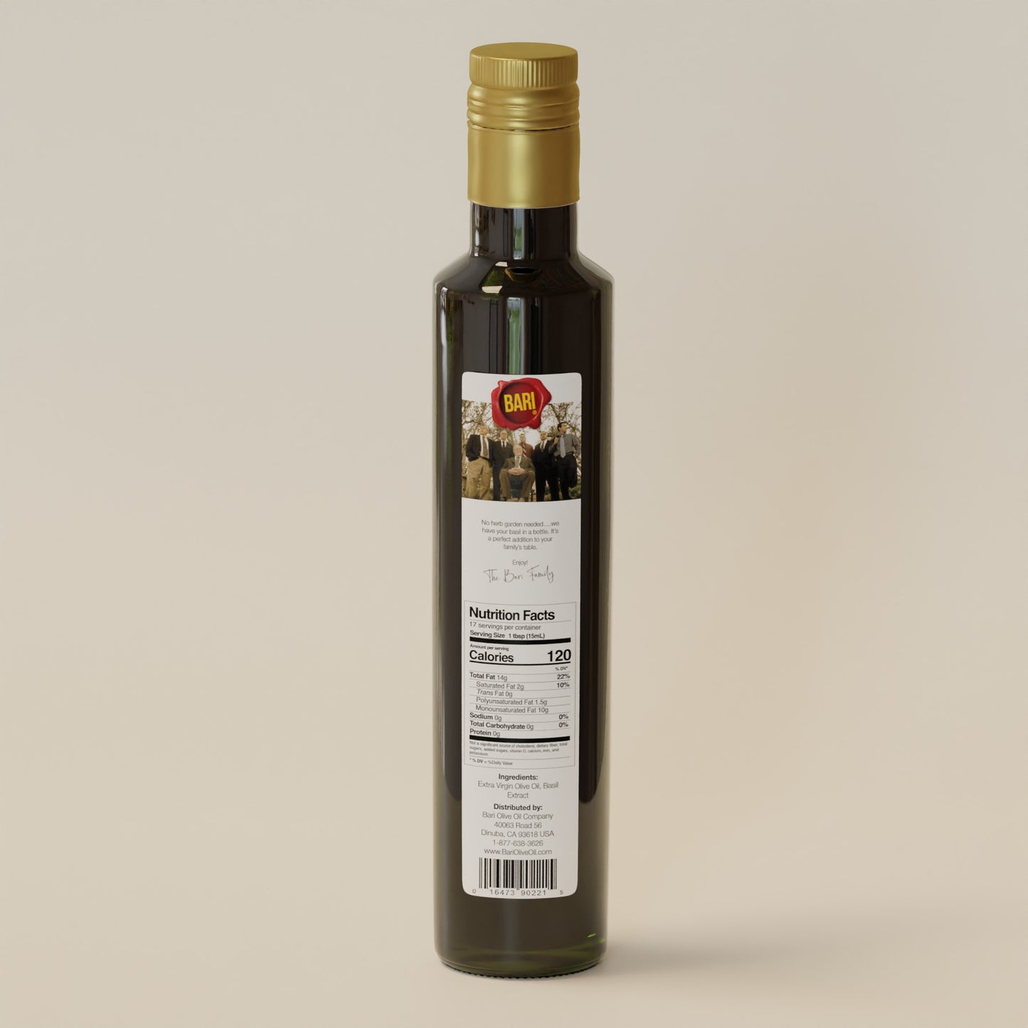 Basil Infused Olive Oil - 250mL