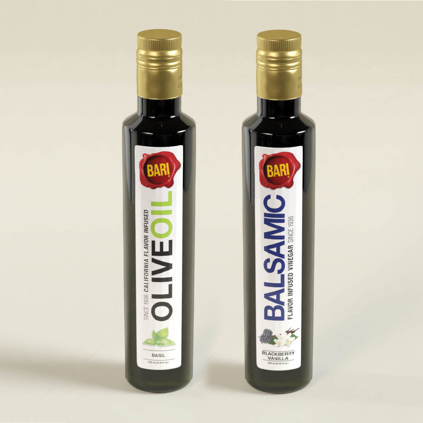 Olive Oil + Vinegar Gift Box - Two 250mL Bottles