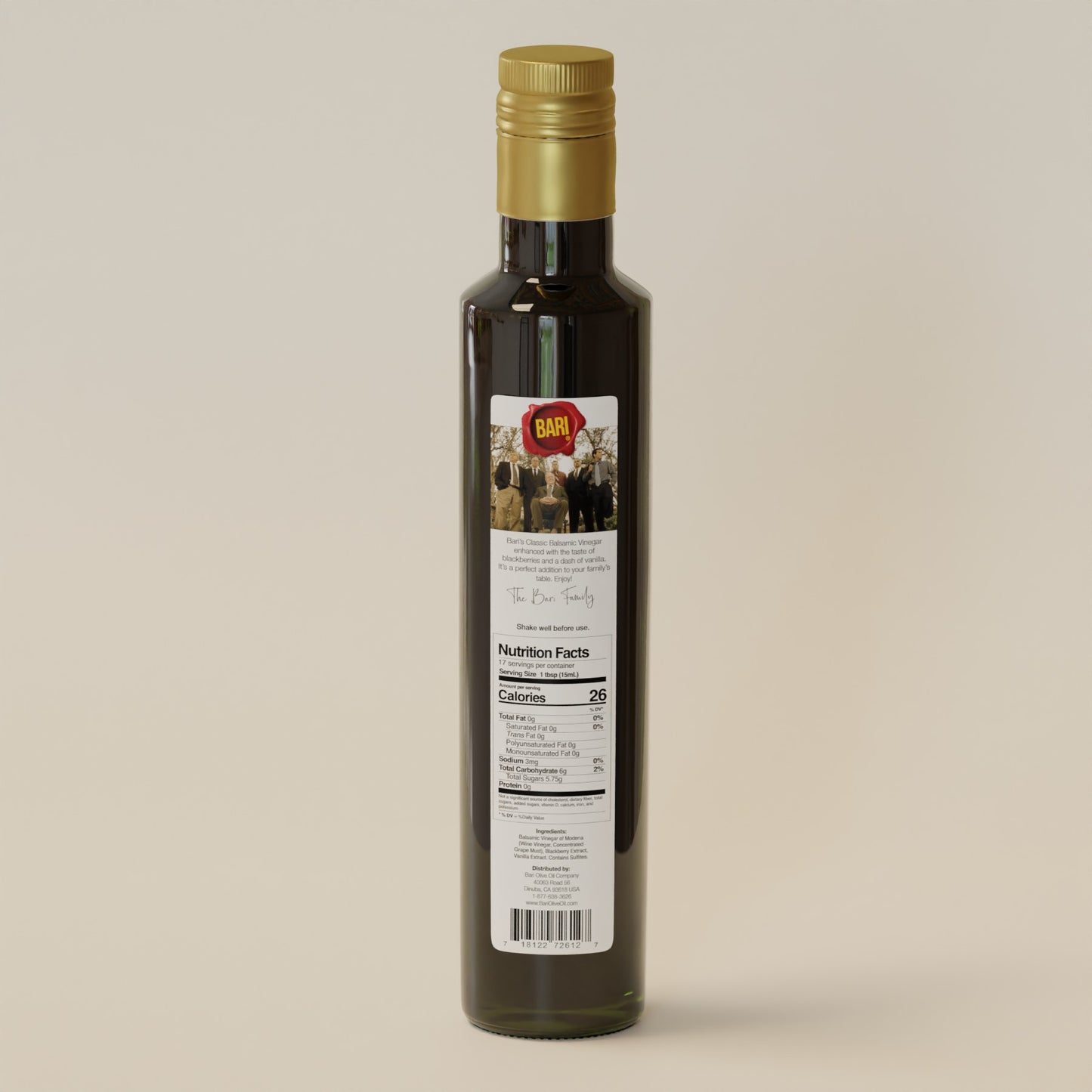 Blackberry Vanilla Balsamic Vinegar - 250mL