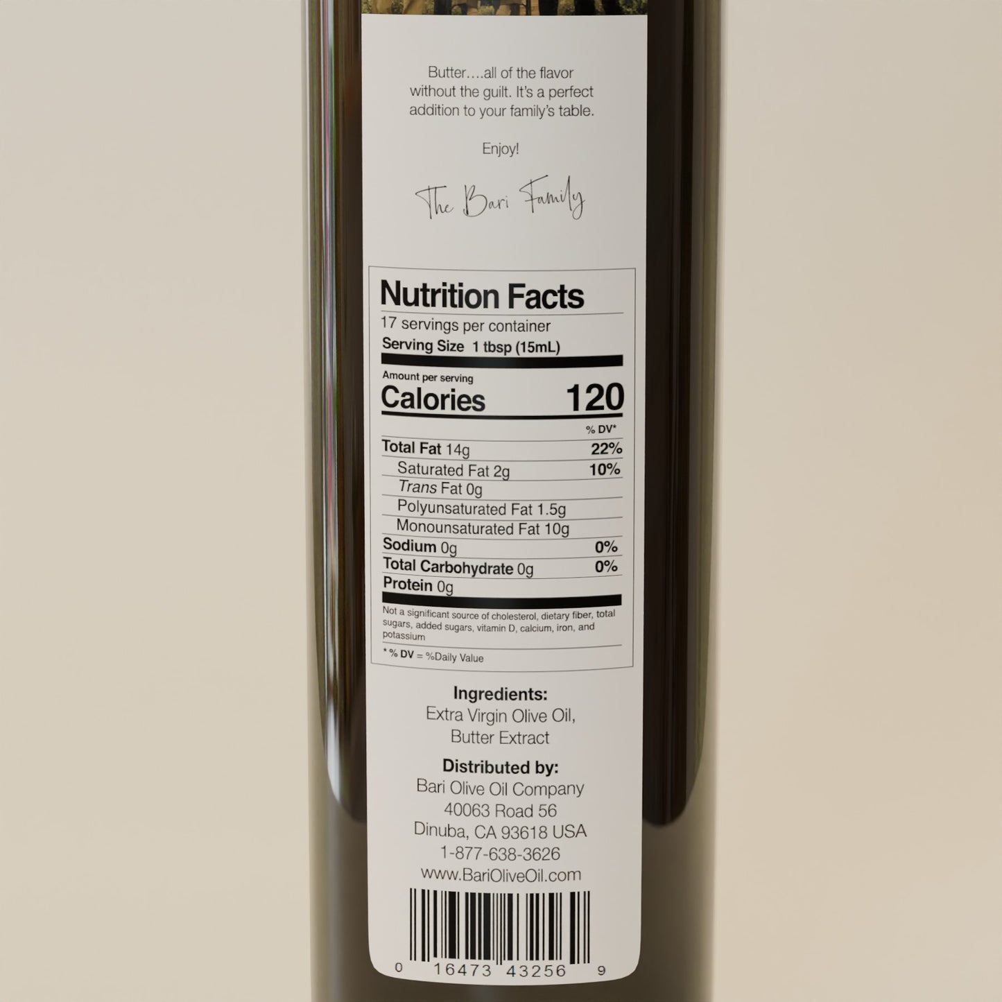 Butter Infused Olive Oil - 250mL