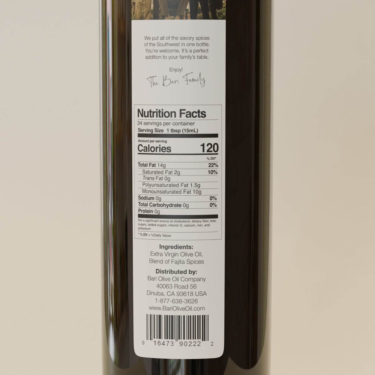 Fajita Infused Olive Oil - 500mL