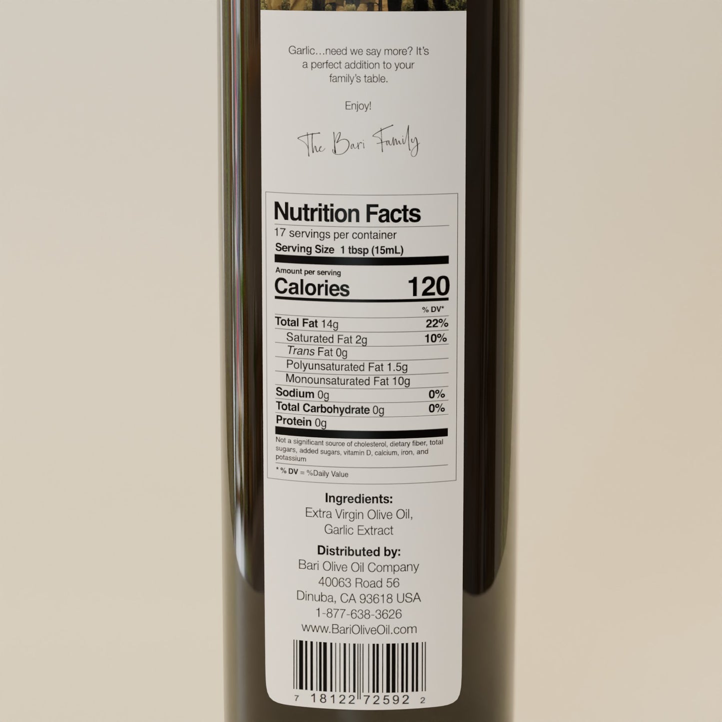 Garlic Infused Olive Oil - 250mL