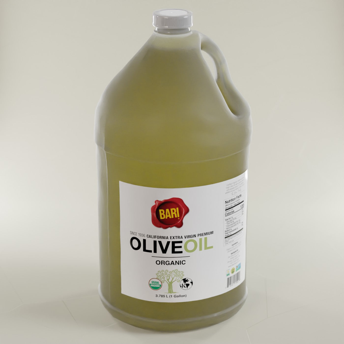 Organic Extra Virgin Olive Oil - 1 Gal
