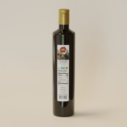 Bari Organic EVOO 500mL back label