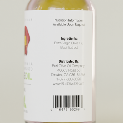 Basil Infused Olive Oil - 60mL