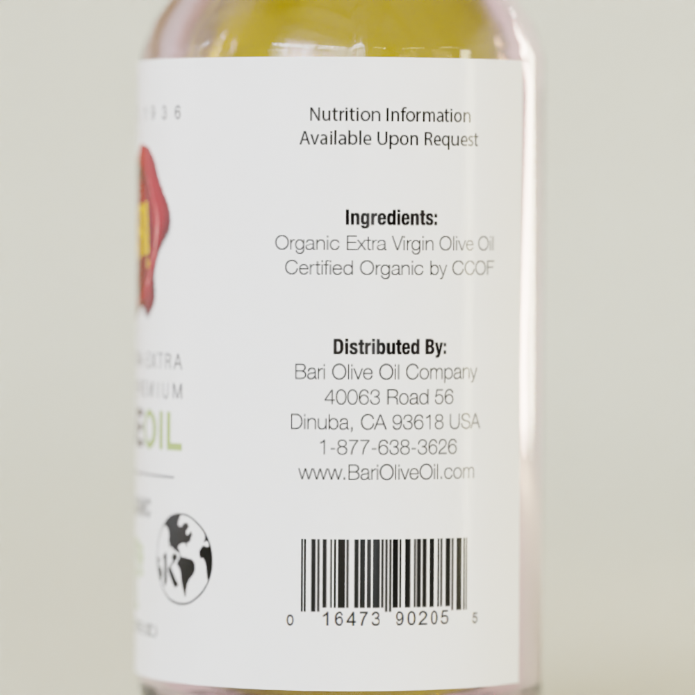 Organic Extra Virgin Olive Oil - 60mL