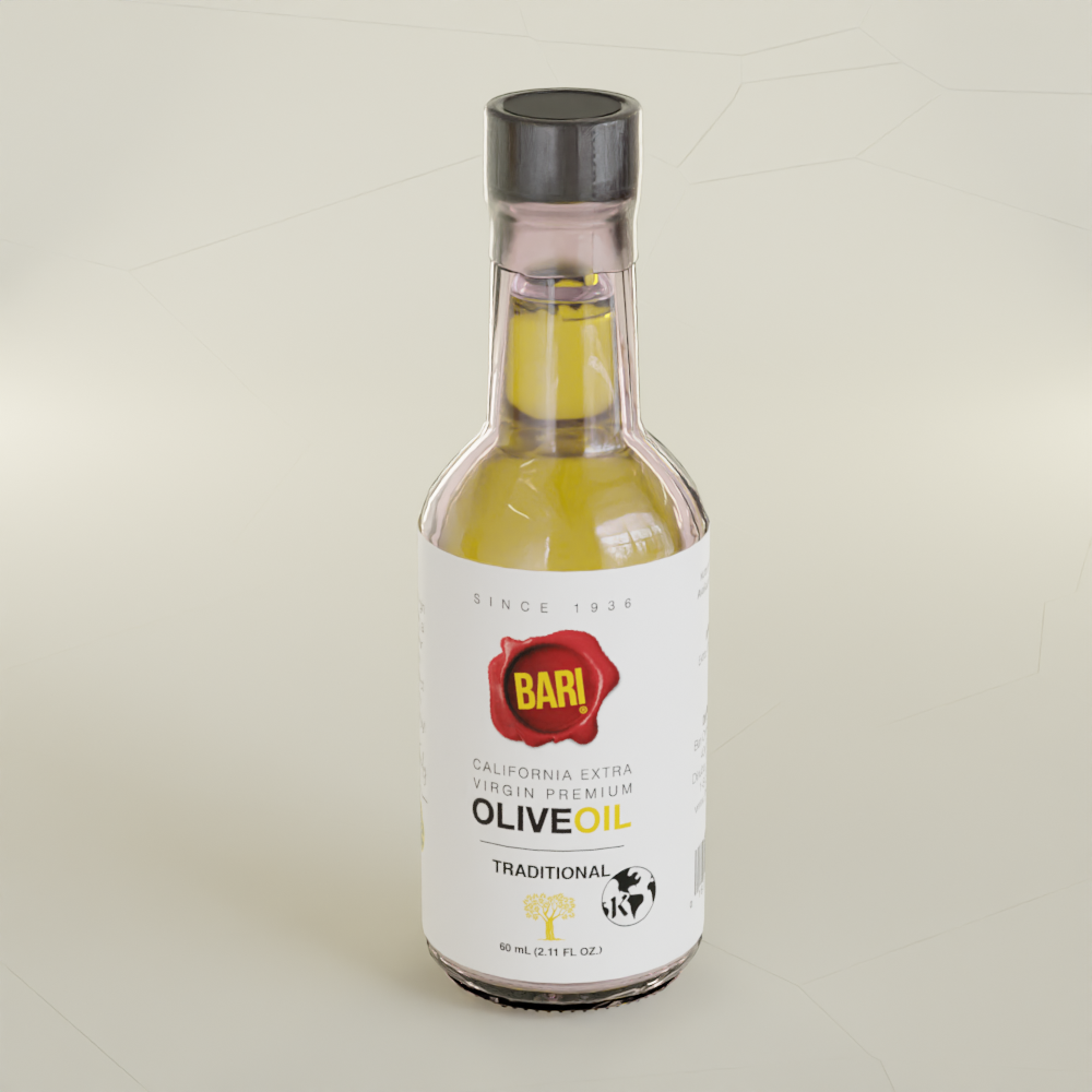 60mL Bottle of Kosher, Traditional Bari Extra Virgin Olive Oil